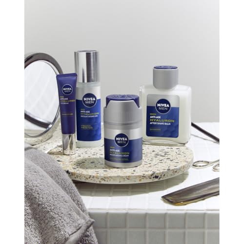NIVEA MEN Hyaluron Przeciwzmarszczkowy krem nawilżający pod oczy dla mężczyzn z kwasem hialuronowym, 15 ml
