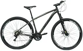 Bicicleta Bike Aro 29 KSW XLT 200 MTB Alumínio 21V Marchas Rapid Fire Cabeamento Superior Interno (Verde Pérola Fosco, 17)