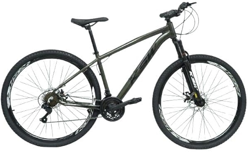 Bicicleta Bike Aro 29 KSW XLT 200 MTB Alumínio 21V Marchas Rapid Fire Cabeamento Superior Interno (Verde Pérola Fosco, 21)