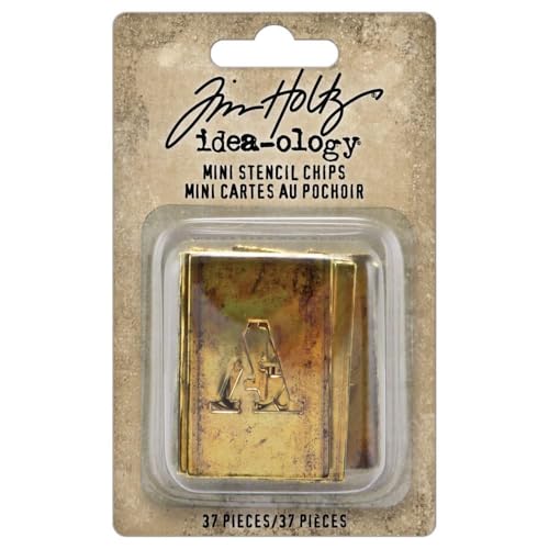 Stencil Chips Mini Tim Holtz Idealogy plantillas rígidas para evitar manchas de tinta