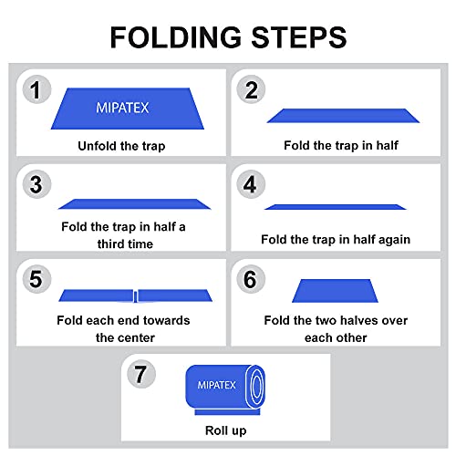 Mipatex Tarpaulin Sheet Waterproof Tirpal Heavy Duty 40ft x 27ft, Poly Tadpatri with Aluminium Eyelets Every 3 feet - Multipurpose 150 GSM Plastic Cover Tharpai for Truck, Home Roof, Rain (Blue/Silver)