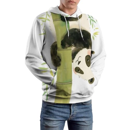 Sweat à capuche panda, idée cadeau originale pour anniversaire en taille S - 6