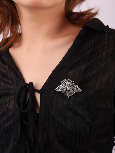 Image of HAQUIL Vintage Butterfly Moth Pins Gothic Hawkmoth Brooch