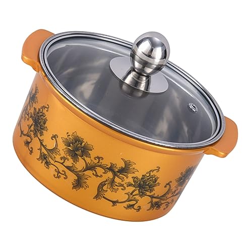 NUOLUX �d��������|�b�g ������ �f�B�[�v�t���C���[�|�b�g �p�� shabu shabu pot hot plate �傫�ȃX�e�����X���X�g�b�N�|�b�g ��p�� �X�e�����X�| Golden