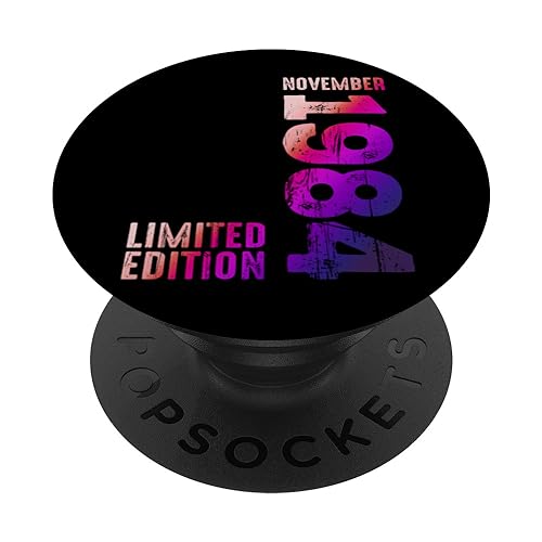 Año impresionante 1984 noviembre 1984 Desde 1984 Retro 1984 PopSockets PopGrip Intercambiable