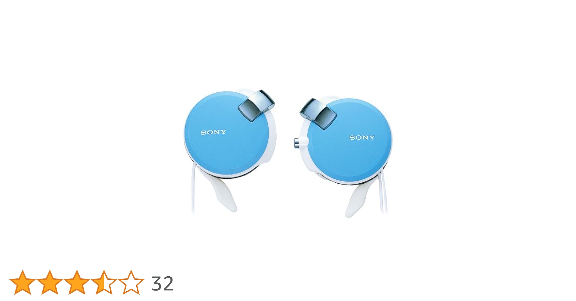 ソニー ヘッドホン MDR-Q38LW  L ブルー 01124 Sony Clip-on Stereo Headphones with Retractable | MDR-Q38LW