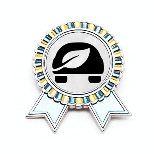 Badge métal voiture énergie M : l'accessoire durable pour afficher votre conduite verte