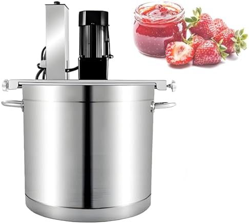Electric Food Mixer Pot Stirrer - Adjustable Speed Blender for Jam, Sauce, Hot Pot, Soup & Porridge - 4 Blades Mixing Machine for Chili & Beverage
