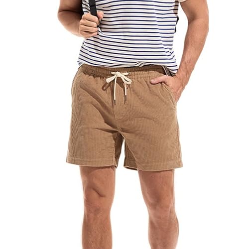 Shorts casuales de pana para hombre talla X-Large miniatura 2