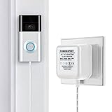 ✔FÁCIL DE USAR --- El adaptador de timbre de video es simple y conveniente de usar. El cable de 8 m puede ser lo suficientemente largo para conectarse desde el enchufe hasta el timbre de la puerta a lo largo de la pared.