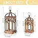 Romadedi Farmhouse Candle Lantern Wooden - 12