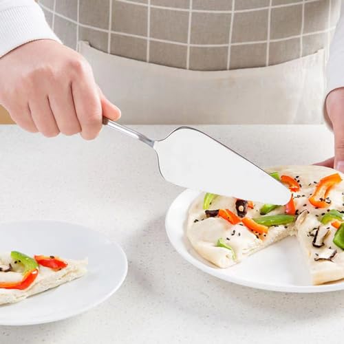 tiokin Tortenheber Set Edelstahl,6 Stück Kuchenschaufel Edelstahl Poliert Tortenschaufel Kuchenmesser Mit Gezackten Kanten,Tortenmesser Set Für Küchen Restaurants Partys（Silber）
