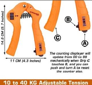 Spanco Gun Style Hand Gripper Hand Grip Hand Grip Strengthener for Men & Women for Gym Workout & Exercise & Home Use.(Forearm Exercise Equipment/Wrist Excercise Equipment) 2
