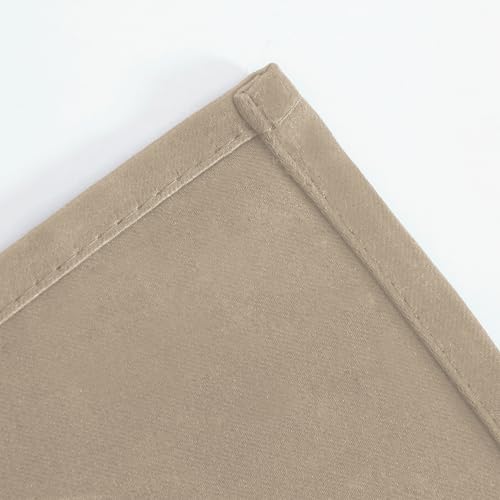 Image of LEMOMO Khaki Thermal Blackout Curtains /52 x 54 Inch /Set of 2 Panels Room Darkening Curtains for Bedroom