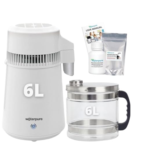 Water Pure 6L Water Distiller with Glass Jug