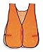Orange/Red, No Stripe, Traffic Vest, Unrated, Hook-and-Loop, XL/3XL-each