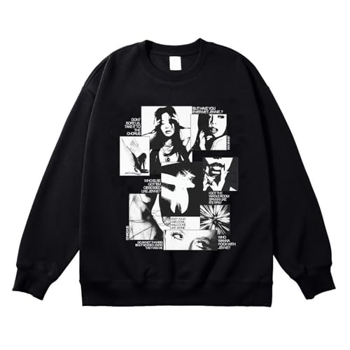 Sweat coton musique hommes femmes avec imprimé vintage KIMJEN