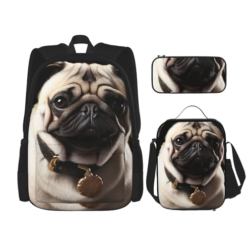 Sac à dos décontracté anti-gaspillage avec boîte repas et trousse