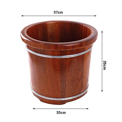 Cubo de madera para sauna y masaje de pies miniatura 6