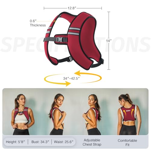 Image of ZELUS Weighted Vest, Washable Z-Fit Soft Iron Weighted Vest for Women and Men, 5 /10 /15 lb Weight Vest with Reflective Strips & Adjustable Straps, Ultra Thin Weight Vest for Gym Strength Training