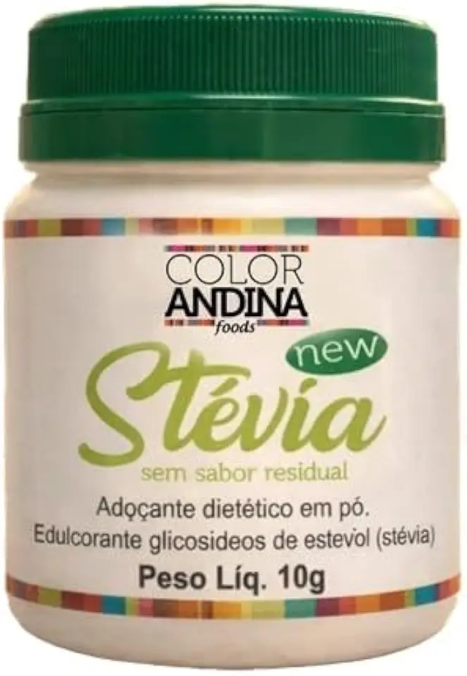 Adoçante Stévia Color Andina 10g Sem Sabor Residual 100% Natural