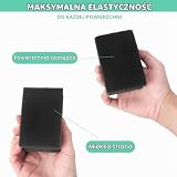 Gąbka do mycia naczyń, 18 sztuk, czarna, 10 × 7 × 4,5 cm, gąbka kuchenna, nadaje się do prania, gąbka do czyszczenia garnków, gąbka do czyszczenia naczyń, do kuchni, szorowania garnków