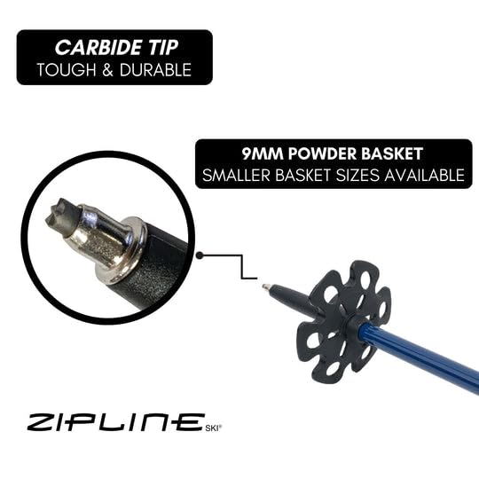 Zipline Blurr 16.0 - Bastoncini da sci, in grafite e carbonio composito
