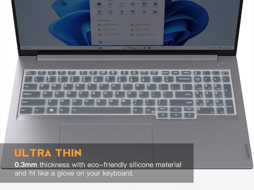 Image of Saco Keyboard Cover for 2025 2024 Lenovo ThinkBook 16 [Gen 6 Gen 7 Gen 8 Gen 9] 16-inch Laptop, ThinkBook 16p [Gen 4 & Gen 5] Keyboard Protector Skin- Clear