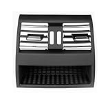 Rejilla Ventilación Coche Para 5 Series F10 F11 F18 Consola Tablero AC Aire Acondicionado Rejilla Ventilación Rejilla Salida Reemplazo 520i 523i 525i 528i 535i(Rear No Hole)