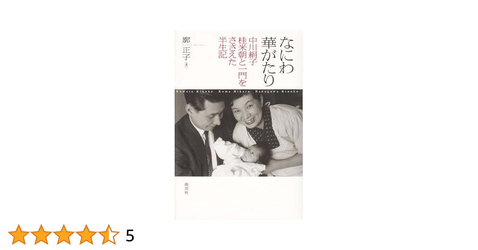 ＊華がたり＊ Amazon.com: なにわ華がたり―中川絹子 桂米朝と一門をささえた