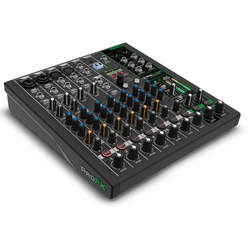 Mackie ProFX10v3+ 10-Channel Professional Analog Mixer with USB, Onyx Mic Preamps, GigFX Effects Engine, and Bluetooth - Thumbnail 4