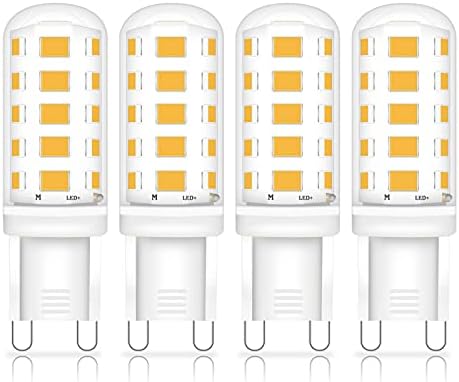 Huoqilin G9 Led Bulbs 3W,28W Halogen Light Bulbs Equivalent,270Lm Warm White 3000K, No Flicker Non Dimmable,Pack of 4