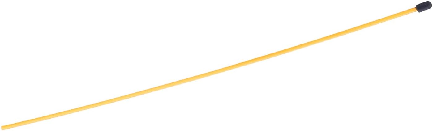 RC Antenna Tube Yellow with Golden Mount and Cap for RC Boat 5Pcs,Aicosineg