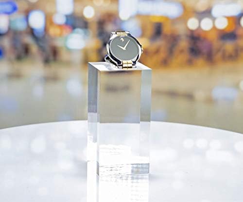 Miniatura 5 de RY DISPLAY Bloque de exhibición de acrílico transparente rectangular para anillos de joyería, bloque de exhibición de cubo de acrílico pulido