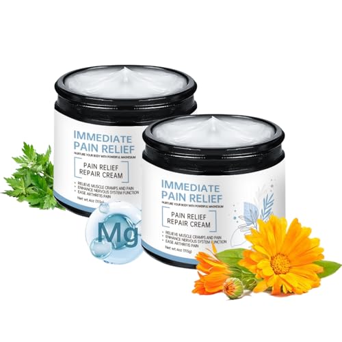 2pcs Ourlyard Magnesium Pain Relief Cream - Magnesium Cream - Professional Joint & Bone Magnesiums Crea_m for Pain for All Skin Types - Natural Joint Relief Ccream Effective Relief
