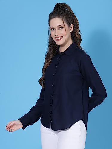 Image of OOMPH! Women's Cotton Regular Fit Floral Button Down Shirt