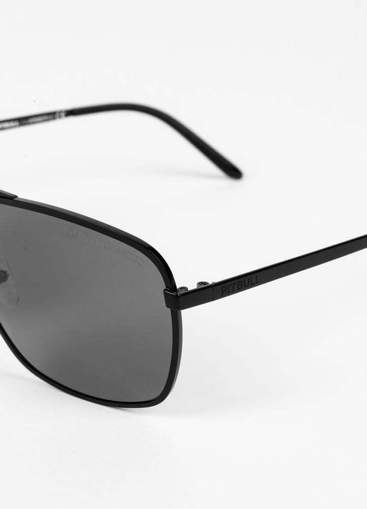 PITBULL - Herren Sonnenbrille LARMIER, Polarisierte Gläser TAC, 100% UV-Schutz, Edelstahl, Pilotenstil, Kratzfest, Sunglasses mit Etui