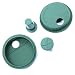 Brew Armor Wide-Mouth Mason Jar Silicone Lid and Silicone Cork (2 Lids, 2 Corks) Smoothie Spout by Brute Kitchen (Matcha Green)