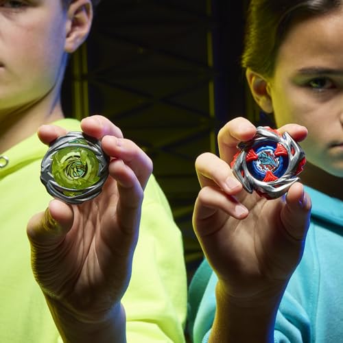 Beyblade X Drop Attack Battle Set with Beystadium Arena, 2 Takara Tomy Tops & Launchers, Impact Drake 9-60LR & Hover Wyvern 3-85N, Battling Game Toys, Ages 8+ by Beyblade - Image 4