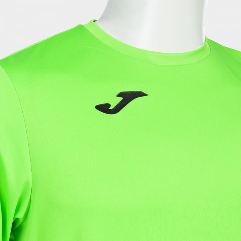 Joma Combi T-Shirt Manches Courtes Homme Vert Fluor XL – 100% Polyester Interlock, Technologie DRY MX Respirante - Image détaillée