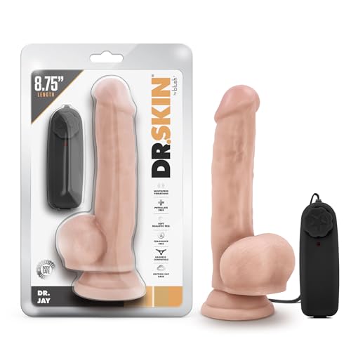 Dr. Skin Dr. Jay 8.75 Vibrating Cock Mai Stimulator Attraction Spiral Edition Flesh Taille Unique