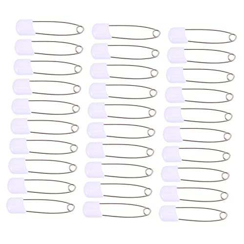Garneck 50pcs Safety Diaper Pins Covers Brooch Pins for Women Non-Slip Fasteners for Diaper Clothing Craft