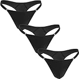 Faringoto Gay Men Thong G-string Semi-translucent Men's Bikini Underwear One Size