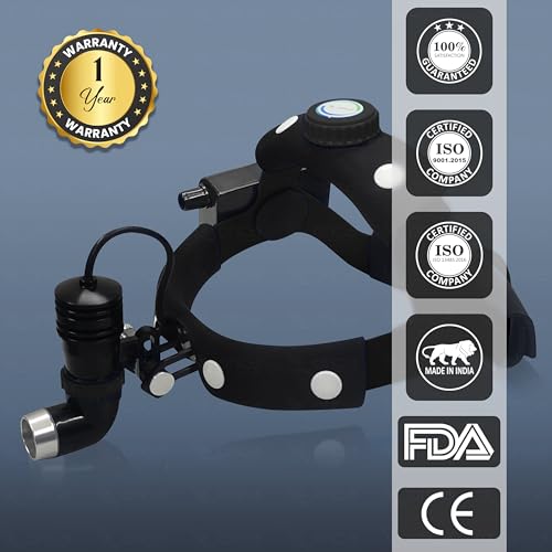 Image of OTICA 10 Watt ENT Surgical LED Headlight for Doctors Hospital and Multi Purpose (Non-Adjustable Focus of Light)
