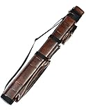 3x6 Hard Pool Cue Billiard Stick Carrying Case, Brown
