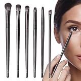 Lidschattenpinsel – 6 Stück Augenbrauenpinsel | Make-up-Pinsel-Set für Reisen, Fitnessstudio,...