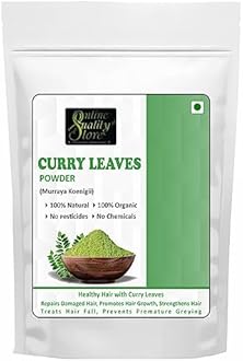Online Quality Store Curry Leaves Powder -100g | Curry Patta Powder for hair growth, Eating