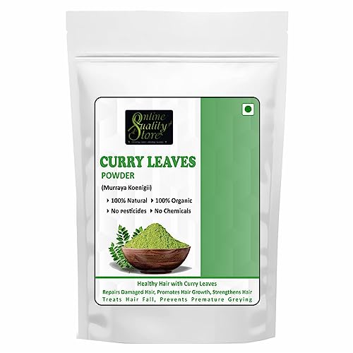 Online Quality Store Curry Leaves Powder -100g | Curry Patta Powder for hair growth, Eating