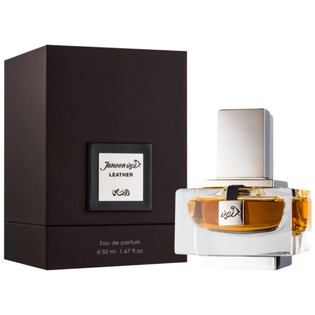 RASASI Junoon Leather for Men EDP (Eau De Parfum) 50 ML (1.7 oz) | Bold Pour Homme Spray | Strong White Musk, Amber, Oudh Notes | Signature Arabian Scent | by Rasasi Perfumes - Image 4