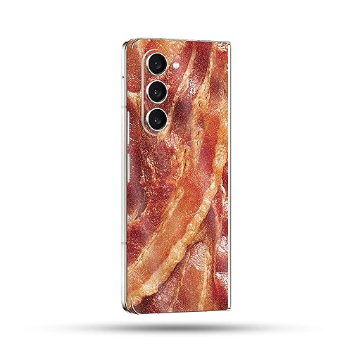 Image of MightySkins Glossy Glitter Skin Compatible with Samsung Galaxy Z Fold 5 Full Wrap - Crispy Bacon | Protective, Durable High-Gloss Glitter Finish | Easy to Apply & Change Styles | Made in The USA